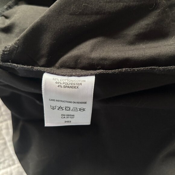 Donna Karan Black Satin-Feel A-Line Skirt - S/M - Picture 7 of 9